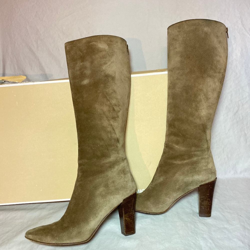 Taupe Suede Micheal Kors Boots & Original Box